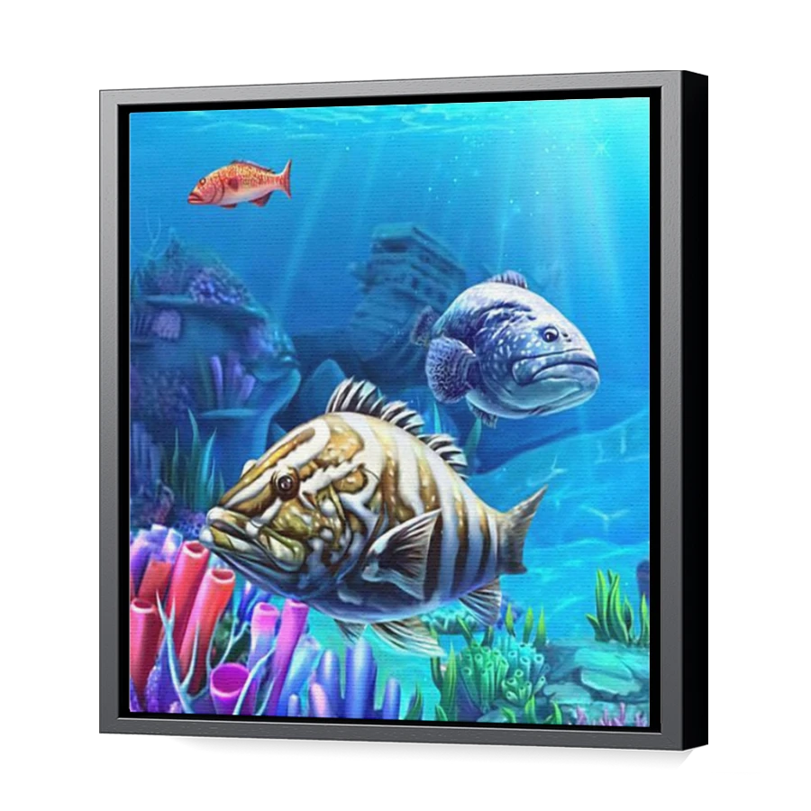 Thumbnail for Canvas - Black Floating Frame