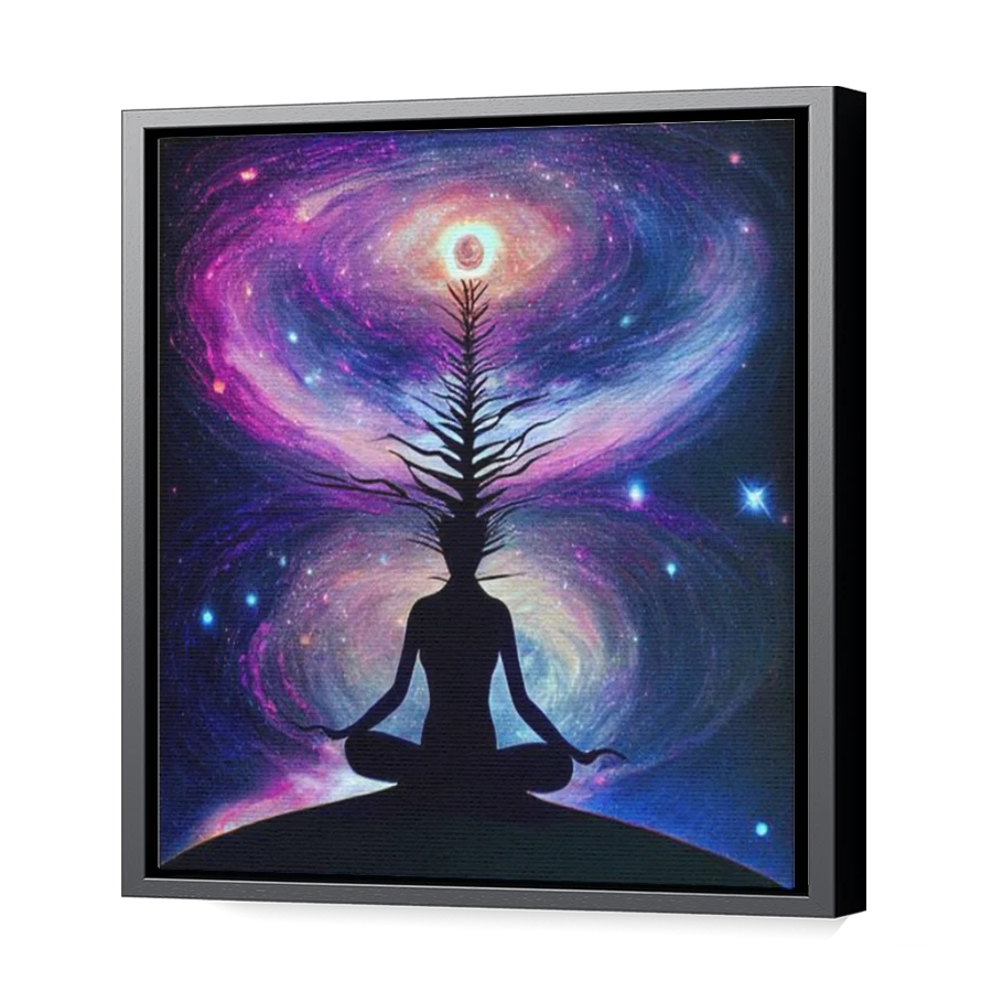 Thumbnail for Canvas - Black Floating Frame