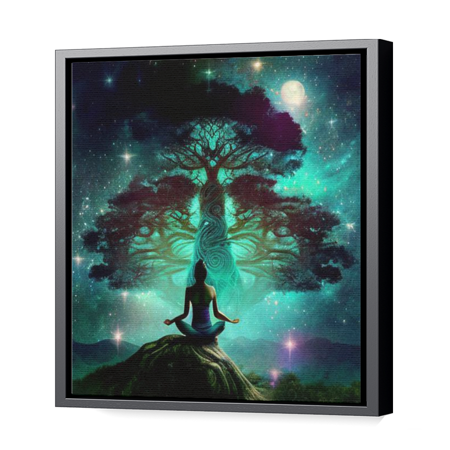 Thumbnail for Canvas - Black Floating Frame