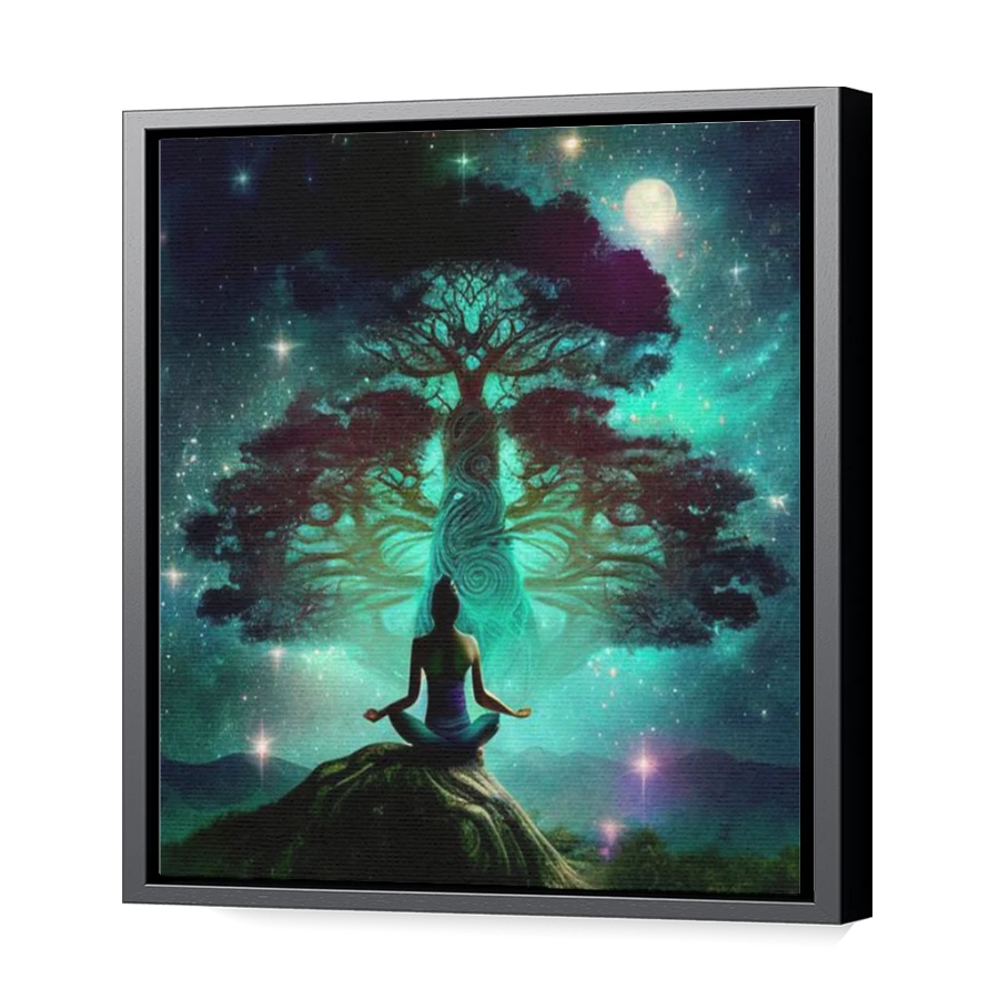 Thumbnail for Canvas - Black Floating Frame