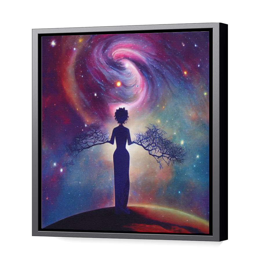 Thumbnail for Canvas - Black Floating Frame