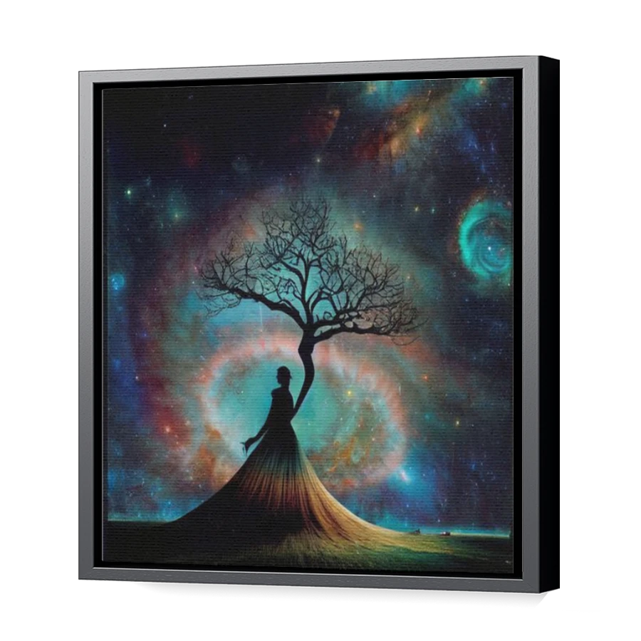 Thumbnail for Canvas - Black Floating Frame