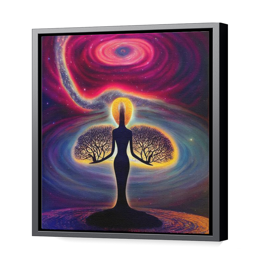 Thumbnail for Canvas - Black Floating Frame