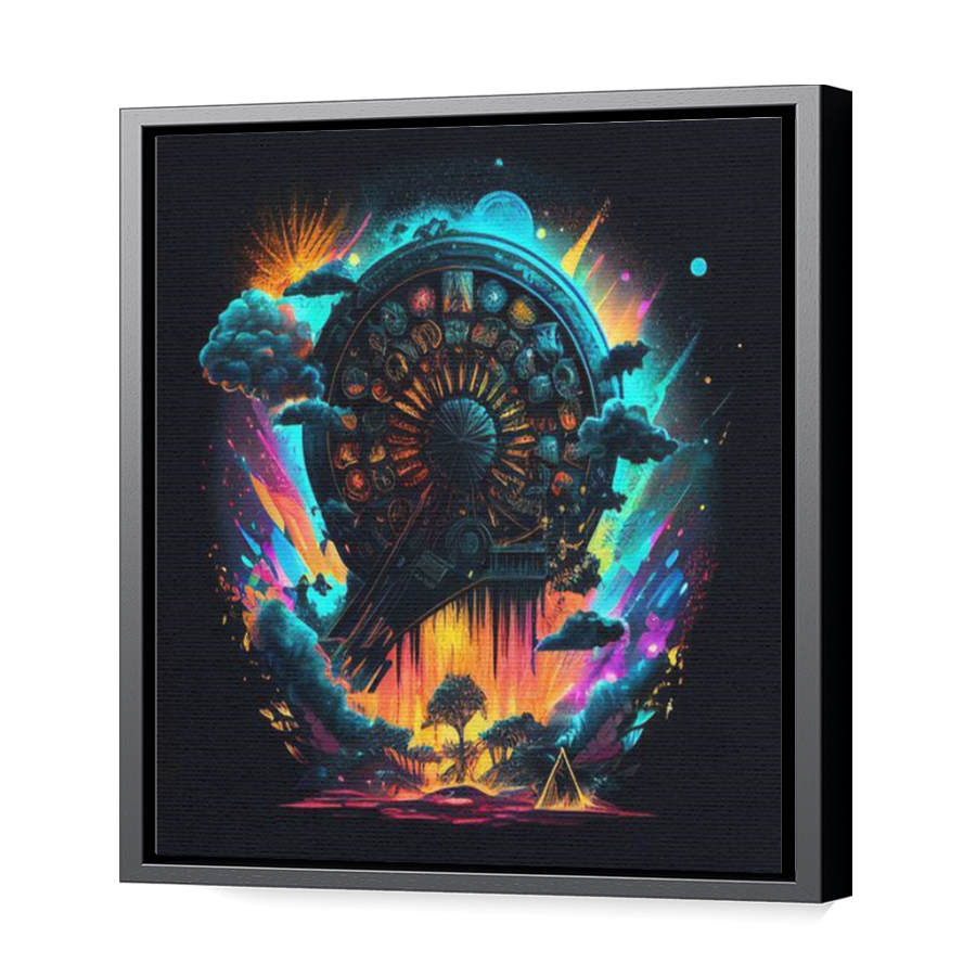 Thumbnail for Canvas - Black Floating Frame