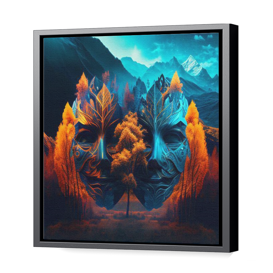 Thumbnail for Canvas - Black Floating Frame