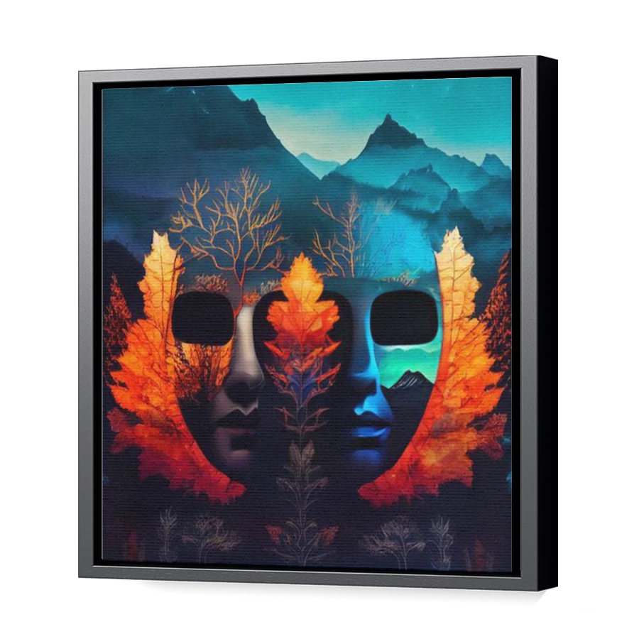 Thumbnail for Canvas - Black Floating Frame
