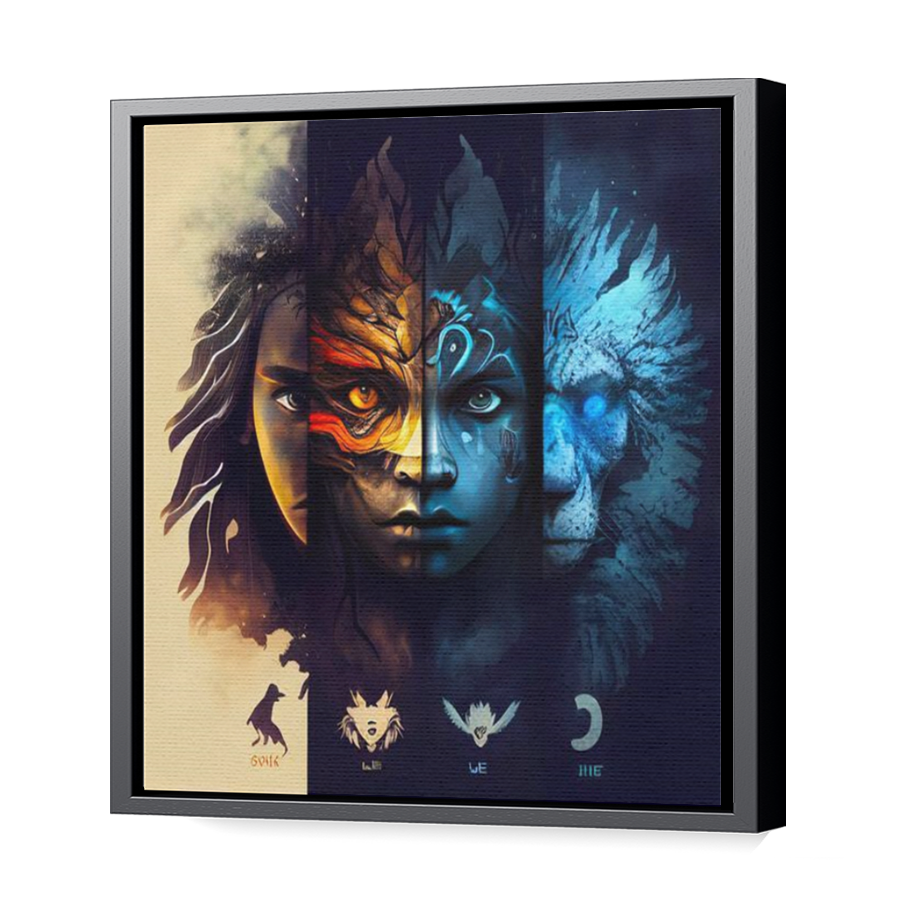 Thumbnail for Canvas - Black Floating Frame