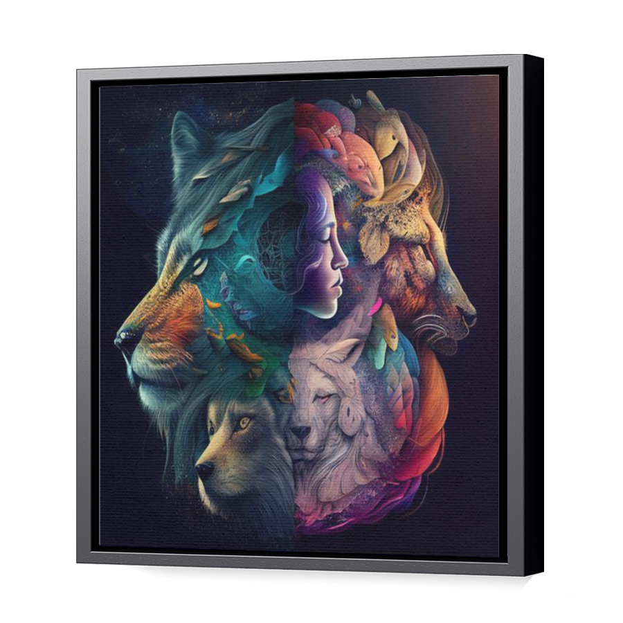 Thumbnail for Canvas - Black Floating Frame