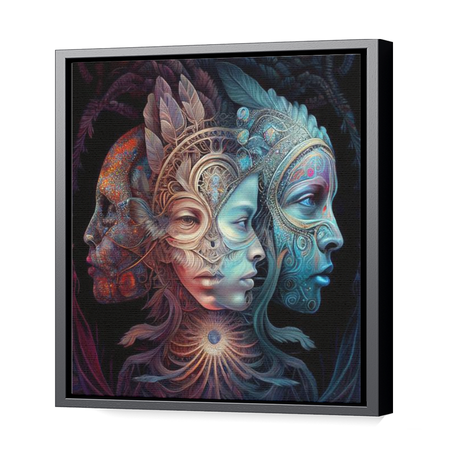 Thumbnail for Canvas - Black Floating Frame