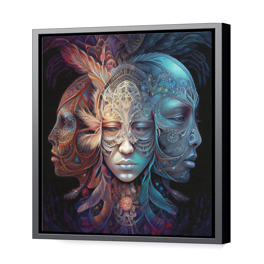 Thumbnail for Canvas - Black Floating Frame