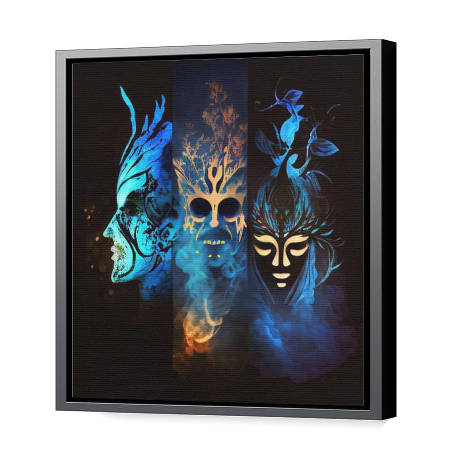 Thumbnail for Canvas - Black Floating Frame