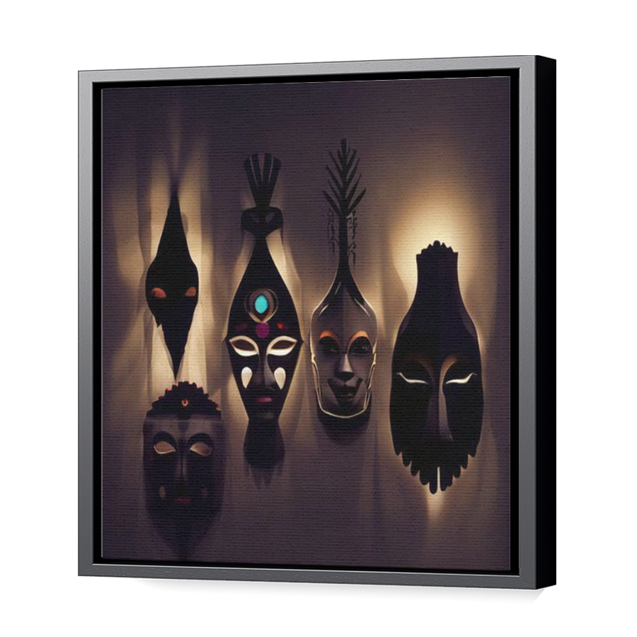 Thumbnail for Canvas - Black Floating Frame