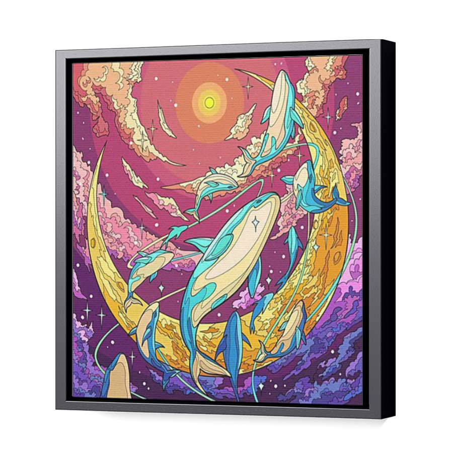 Thumbnail for Canvas - Black Floating Frame