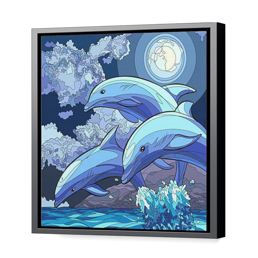 Thumbnail for Canvas - Black Floating Frame