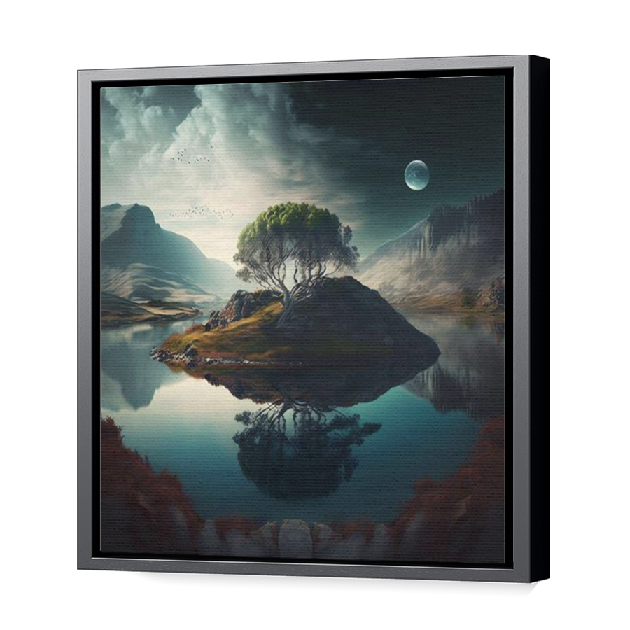 Thumbnail for Canvas - Black Floating Frame