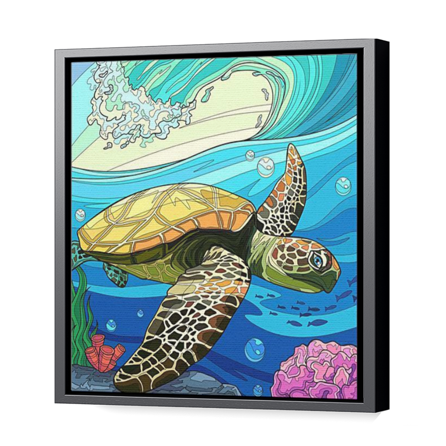 Thumbnail for Canvas - Black Floating Frame