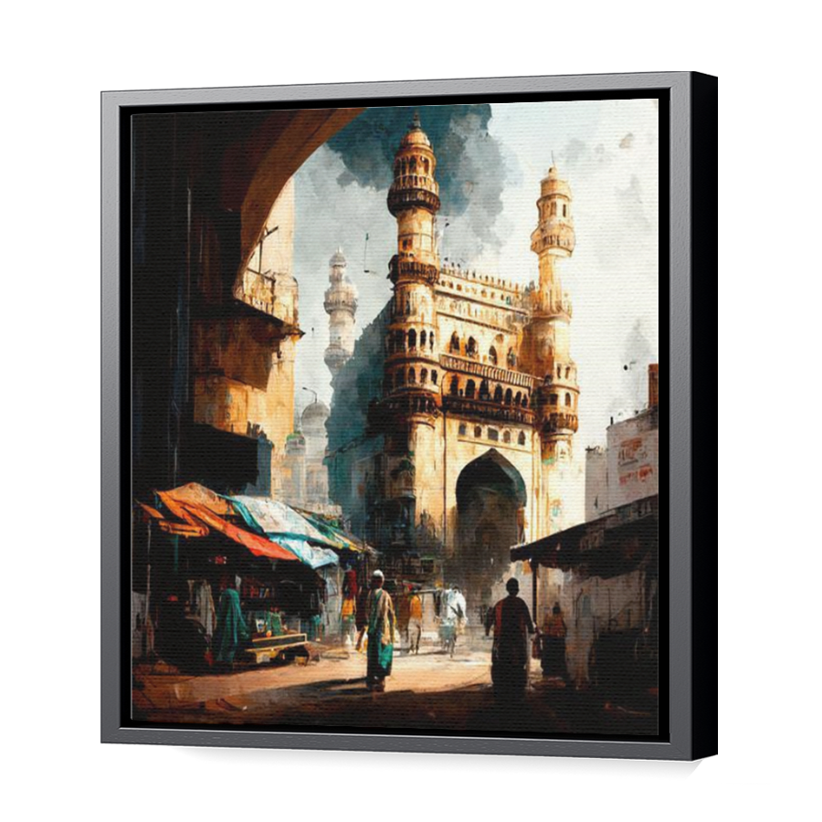Thumbnail for Canvas - Black Floating Frame