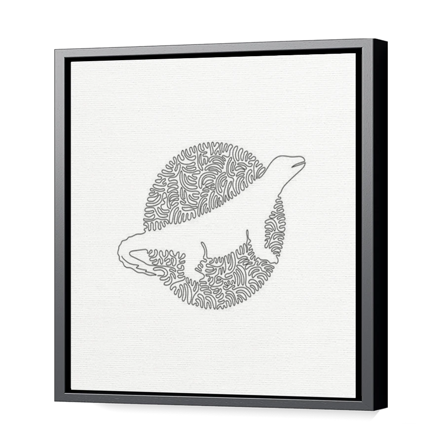 Thumbnail for Canvas - Black Floating Frame