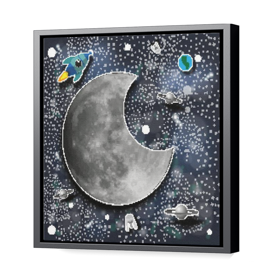 Thumbnail for Canvas - Black Floating Frame