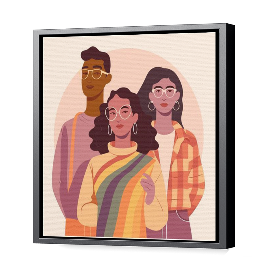 Thumbnail for Canvas - Black Floating Frame