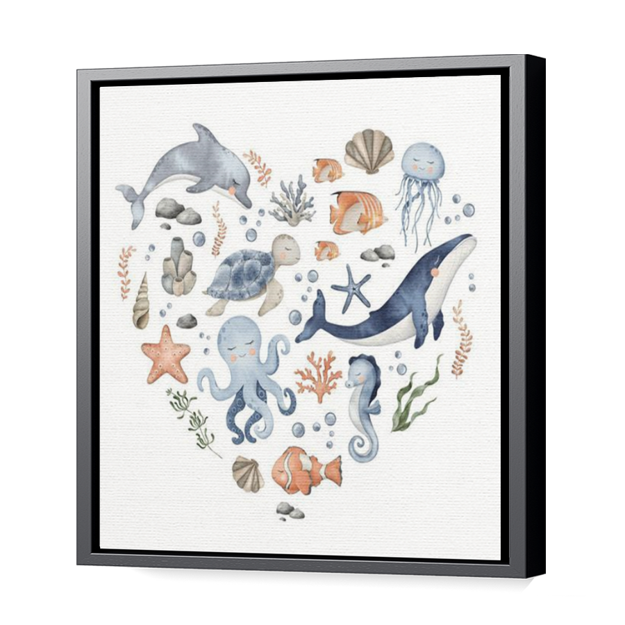 Thumbnail for Canvas - Black Floating Frame