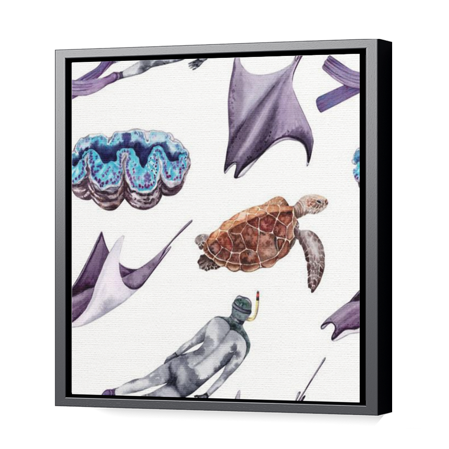 Thumbnail for Canvas - Black Floating Frame