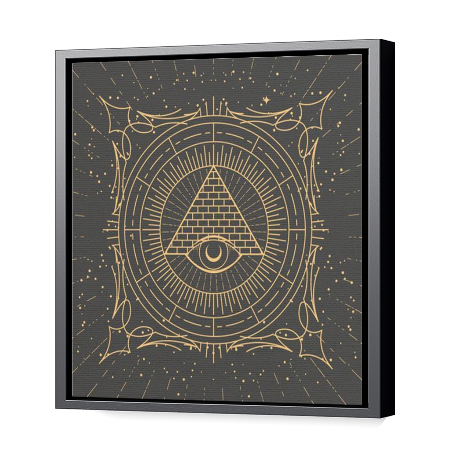 Thumbnail for Canvas - Black Floating Frame