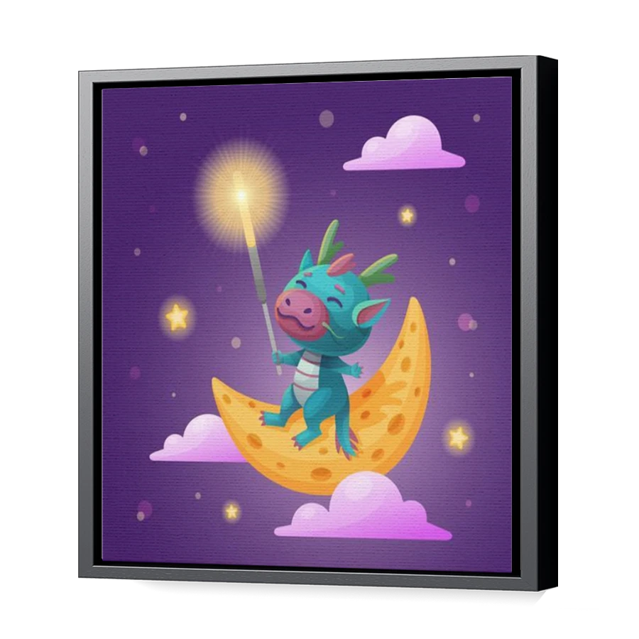 Thumbnail for Canvas - Black Floating Frame