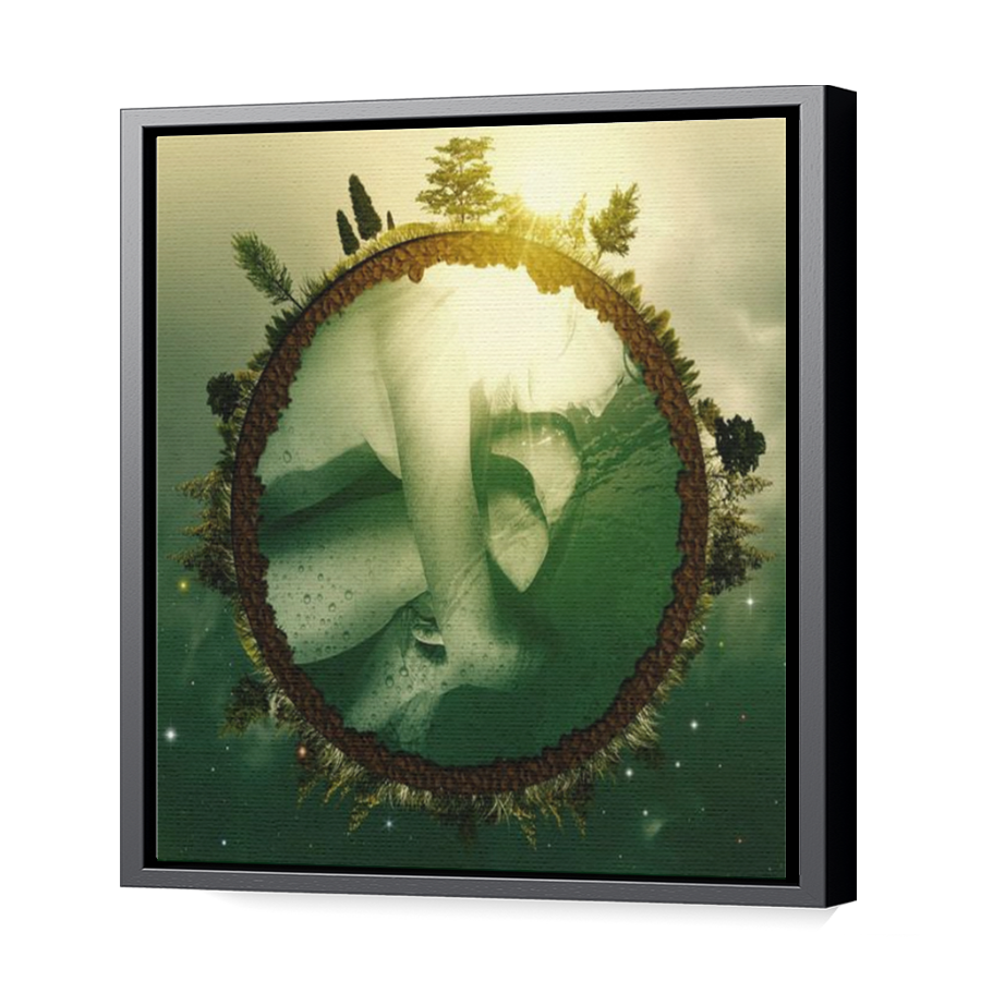 Thumbnail for Canvas - Black Floating Frame