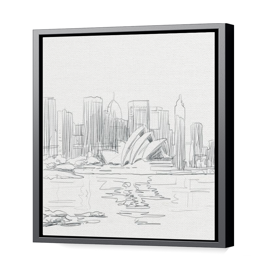 Thumbnail for Canvas - Black Floating Frame