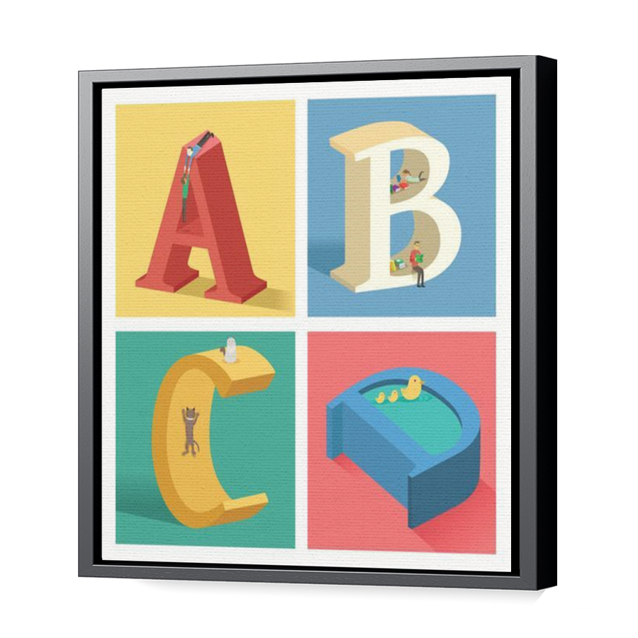 Thumbnail for Canvas - Black Floating Frame