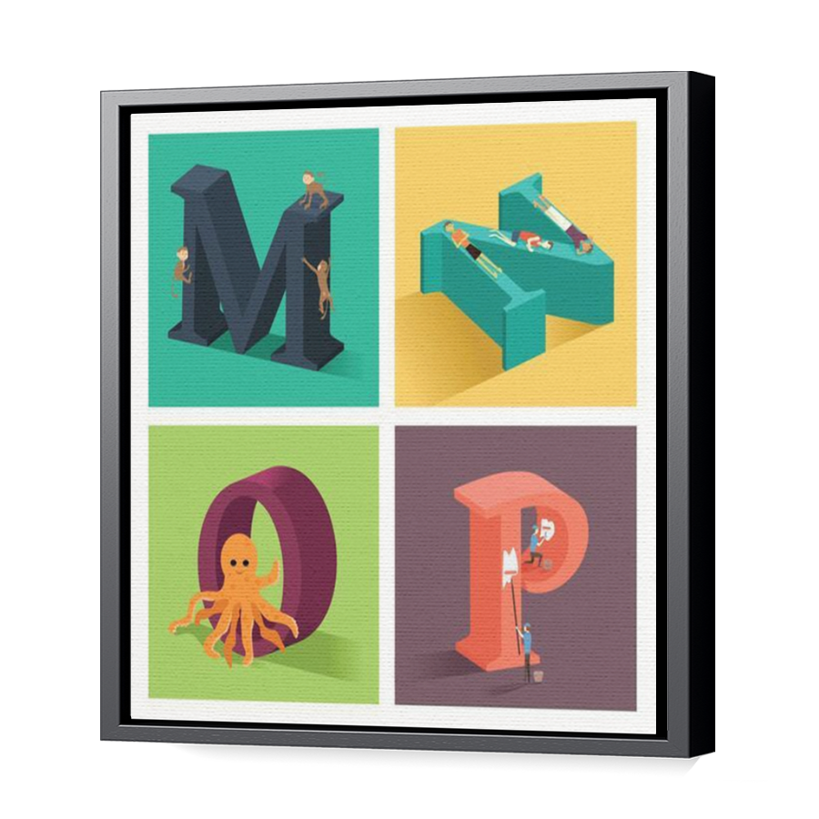 Thumbnail for Canvas - Black Floating Frame