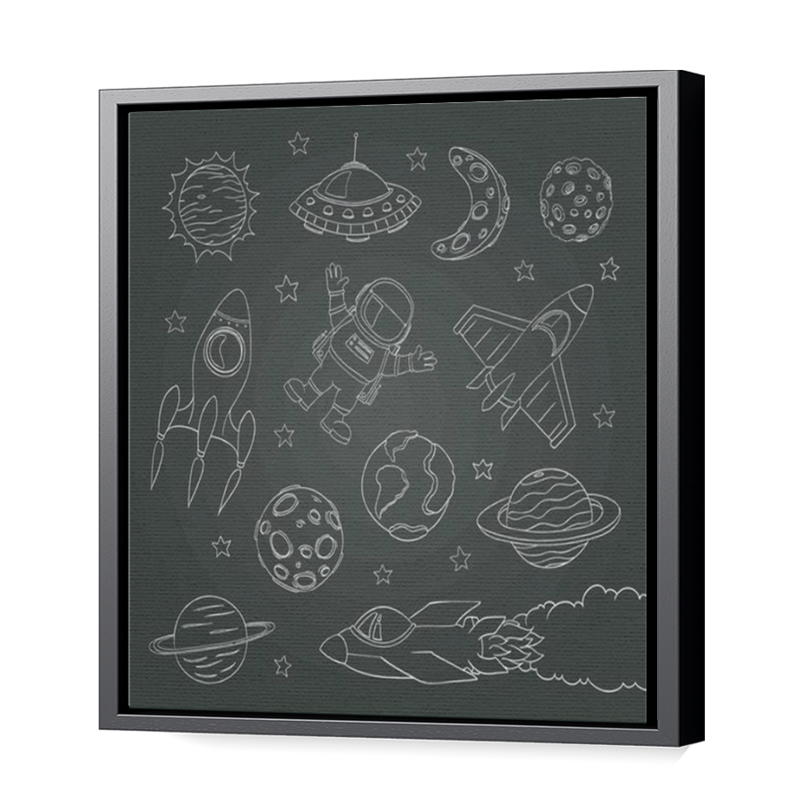 Thumbnail for Canvas - Black Floating Frame