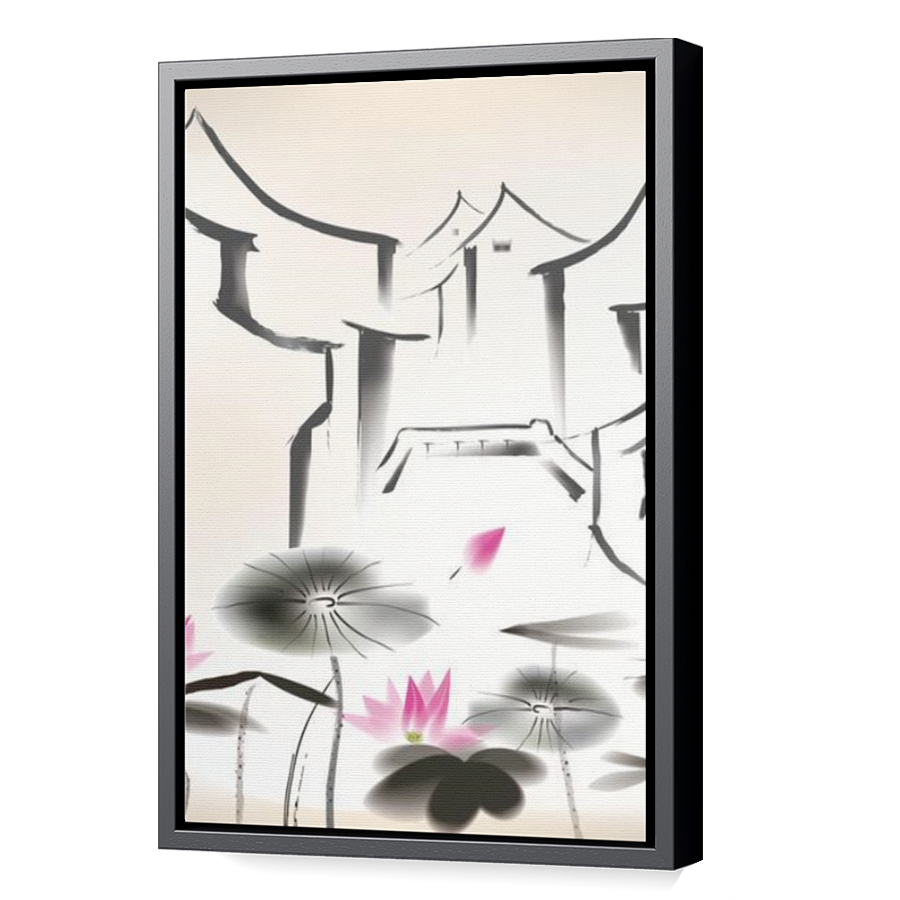 Thumbnail for Canvas - Black Floating Frame