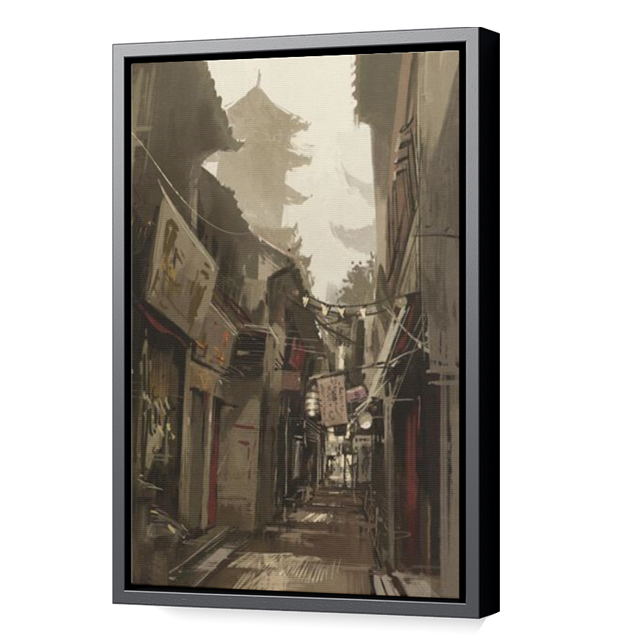 Thumbnail for Canvas - Black Floating Frame