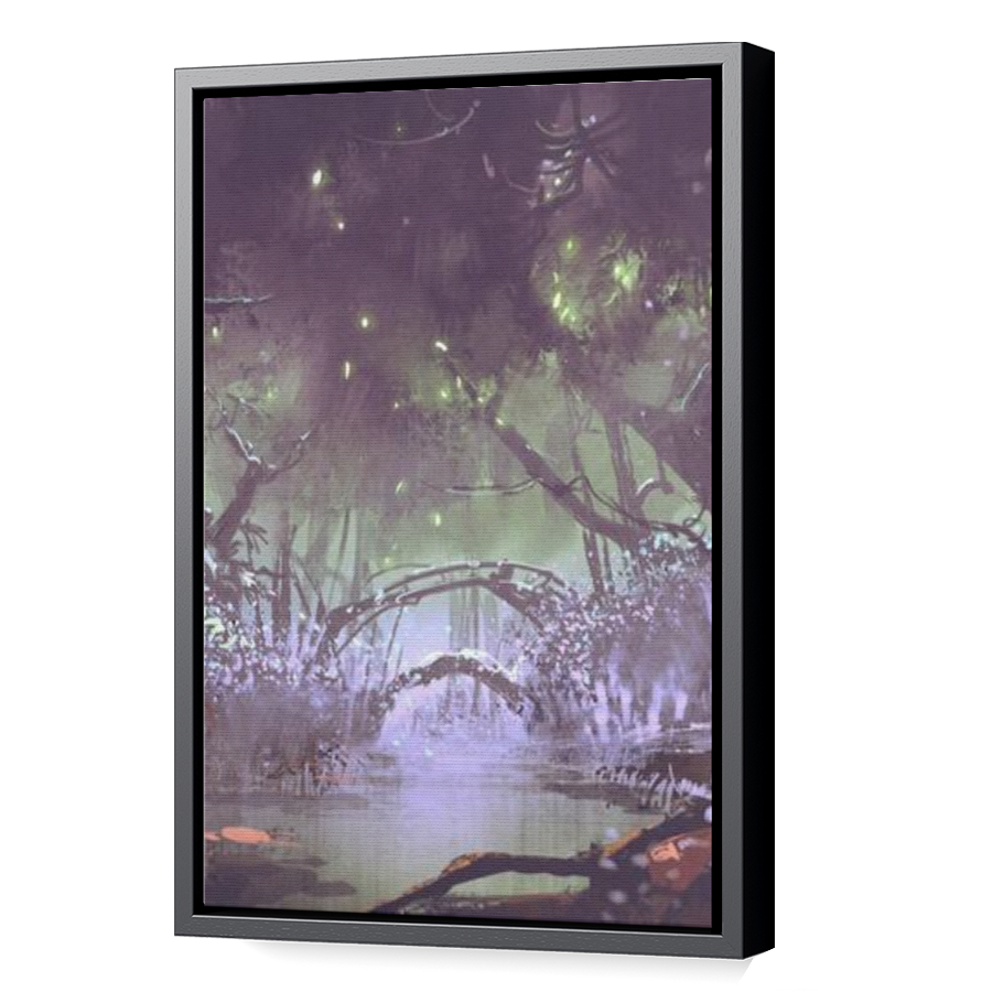 Thumbnail for Canvas - Black Floating Frame