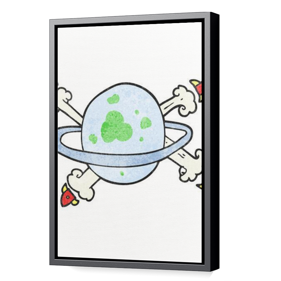 Thumbnail for Canvas - Black Floating Frame