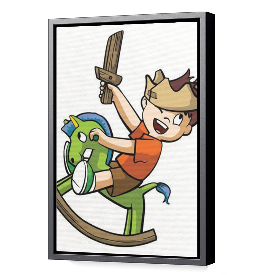Thumbnail for Canvas - Black Floating Frame
