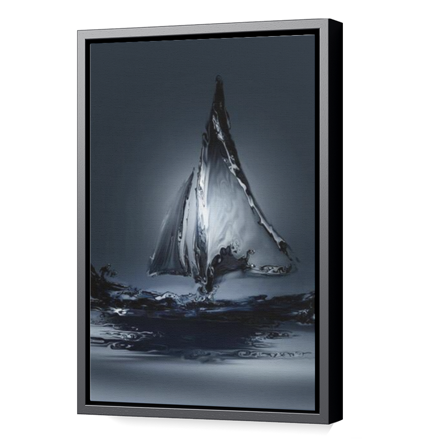 Thumbnail for Canvas - Black Floating Frame