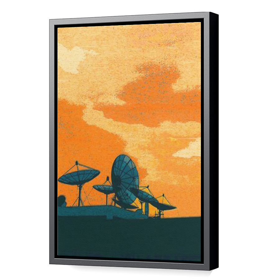 Thumbnail for Canvas - Black Floating Frame