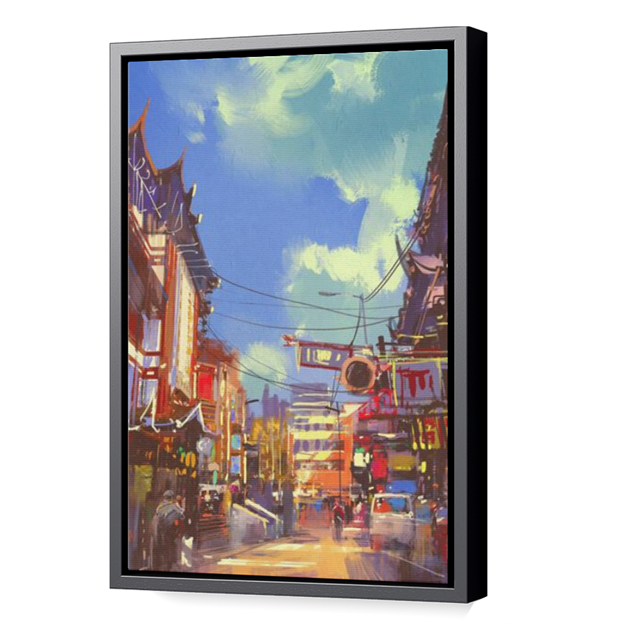 Thumbnail for Canvas - Black Floating Frame
