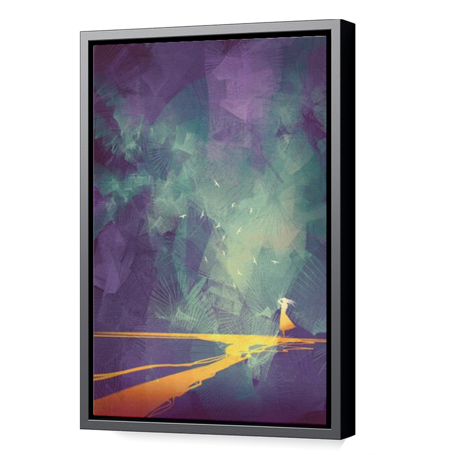 Thumbnail for Canvas - Black Floating Frame