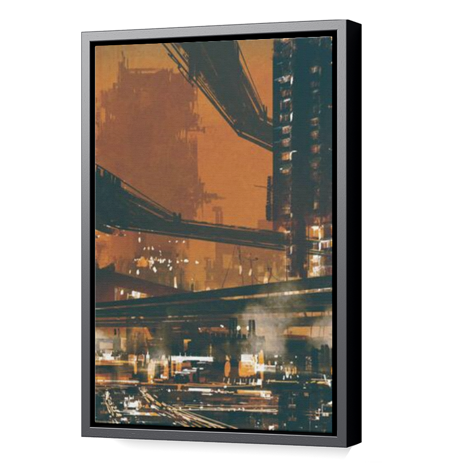 Thumbnail for Canvas - Black Floating Frame