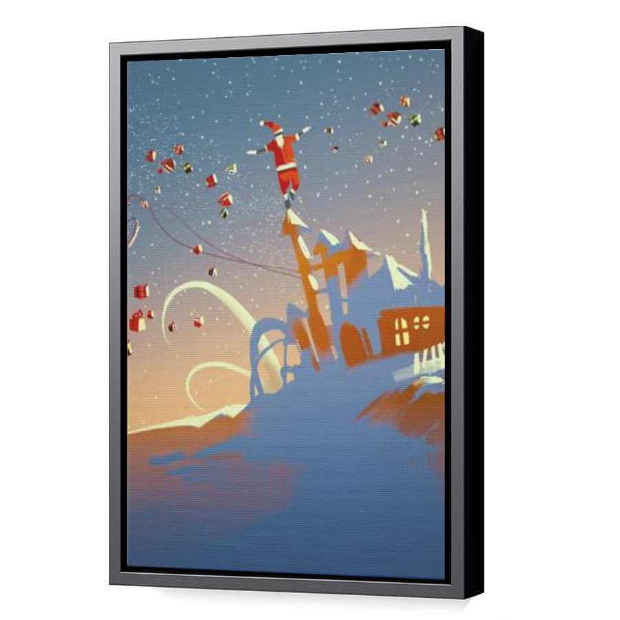 Thumbnail for Canvas - Black Floating Frame