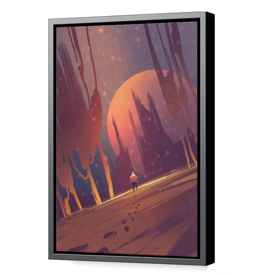 Thumbnail for Canvas - Black Floating Frame