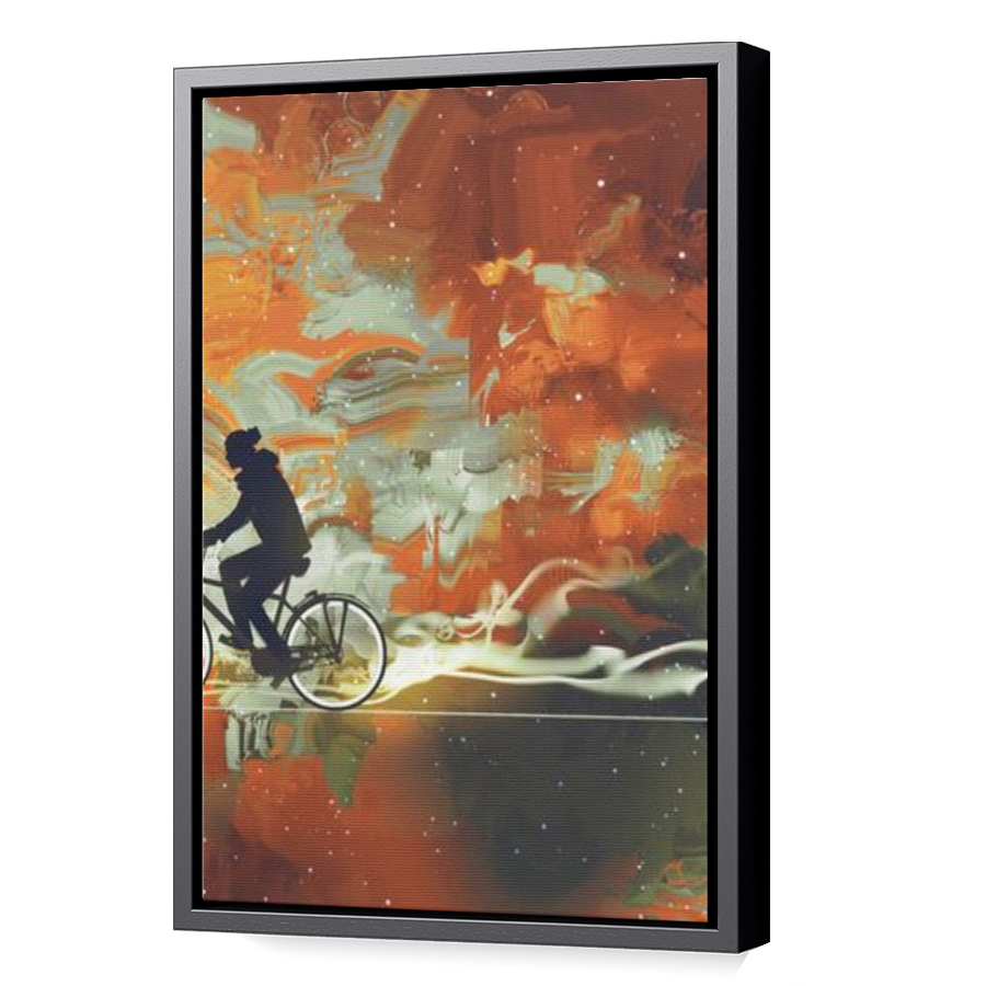 Thumbnail for Canvas - Black Floating Frame