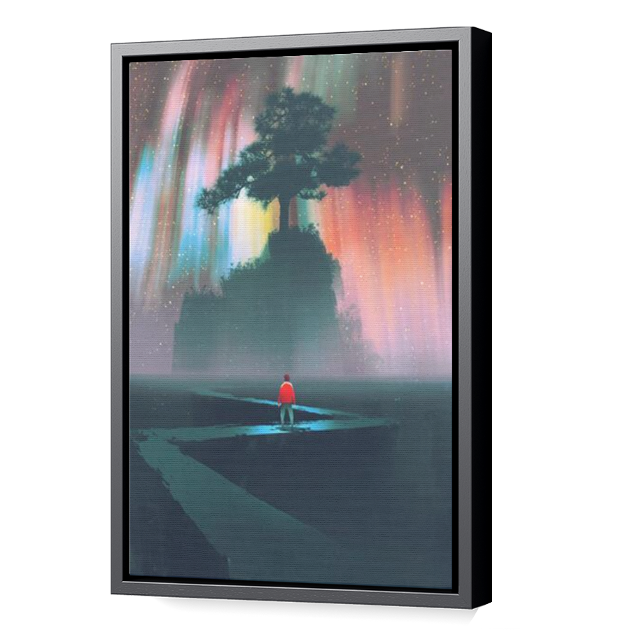 Thumbnail for Canvas - Black Floating Frame