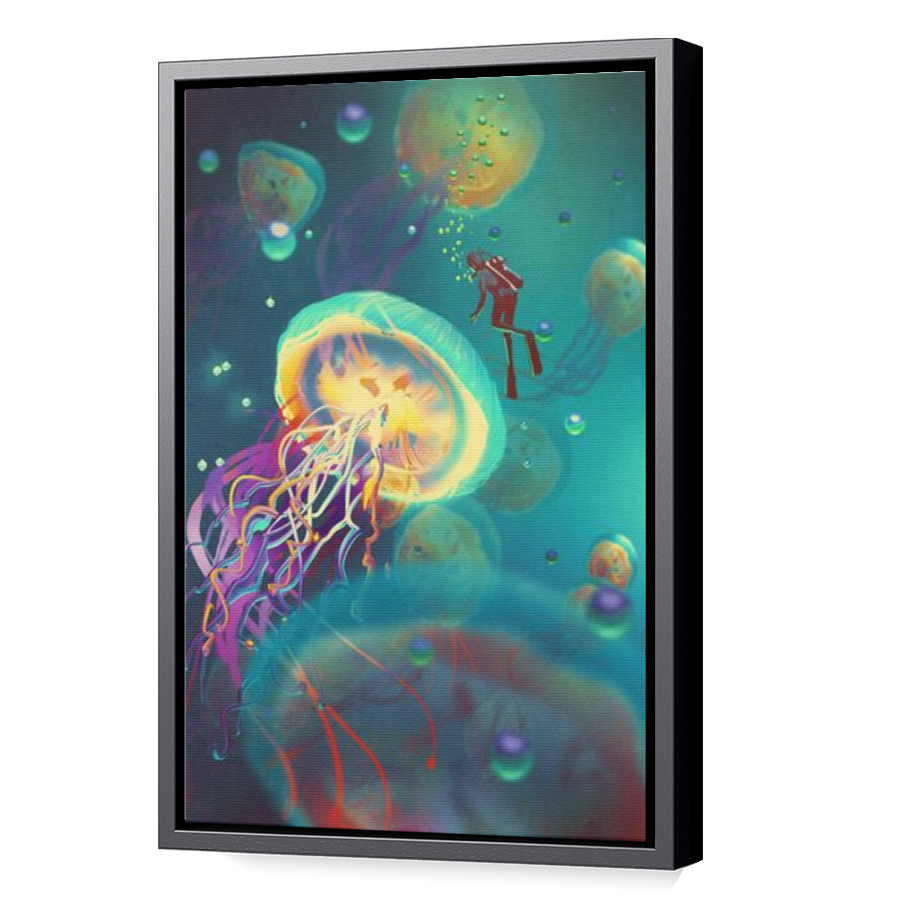Thumbnail for Canvas - Black Floating Frame