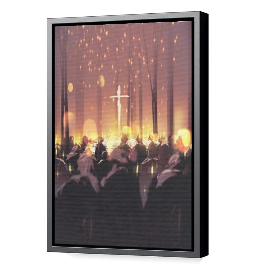 Thumbnail for Canvas - Black Floating Frame