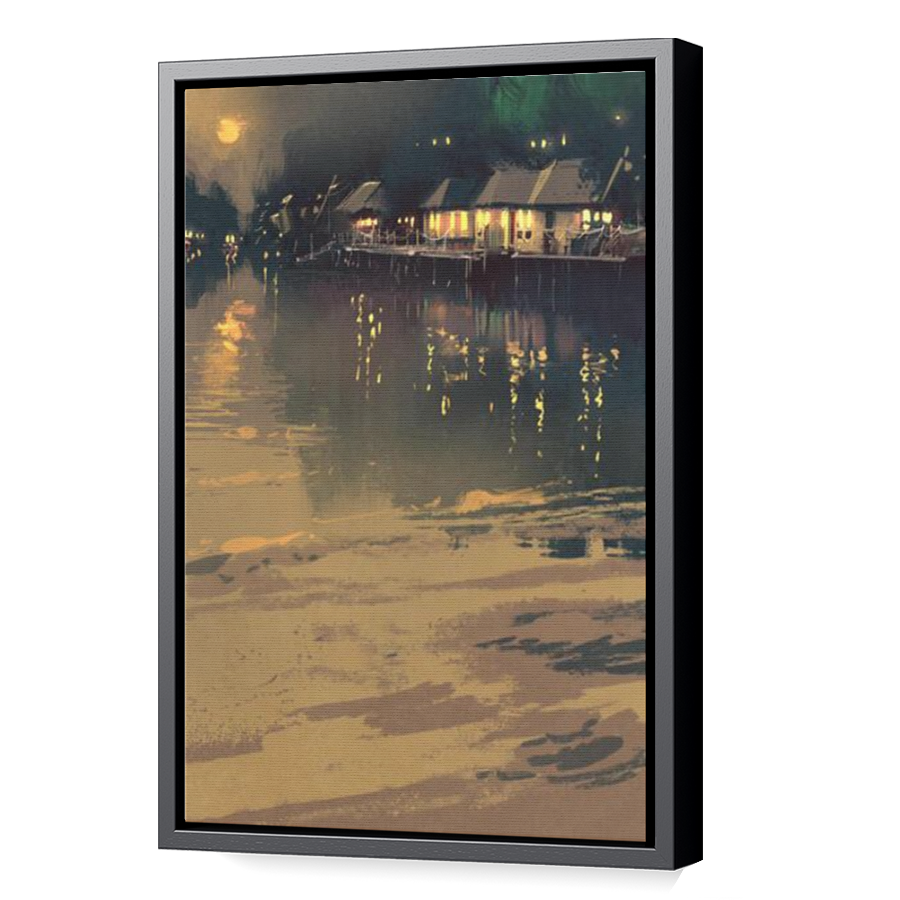 Thumbnail for Canvas - Black Floating Frame